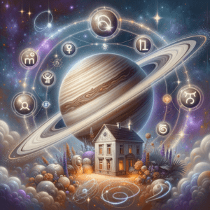 Saturne en maison IV du thème natal, la maison du foyer, des racines et des fondements familiaux.