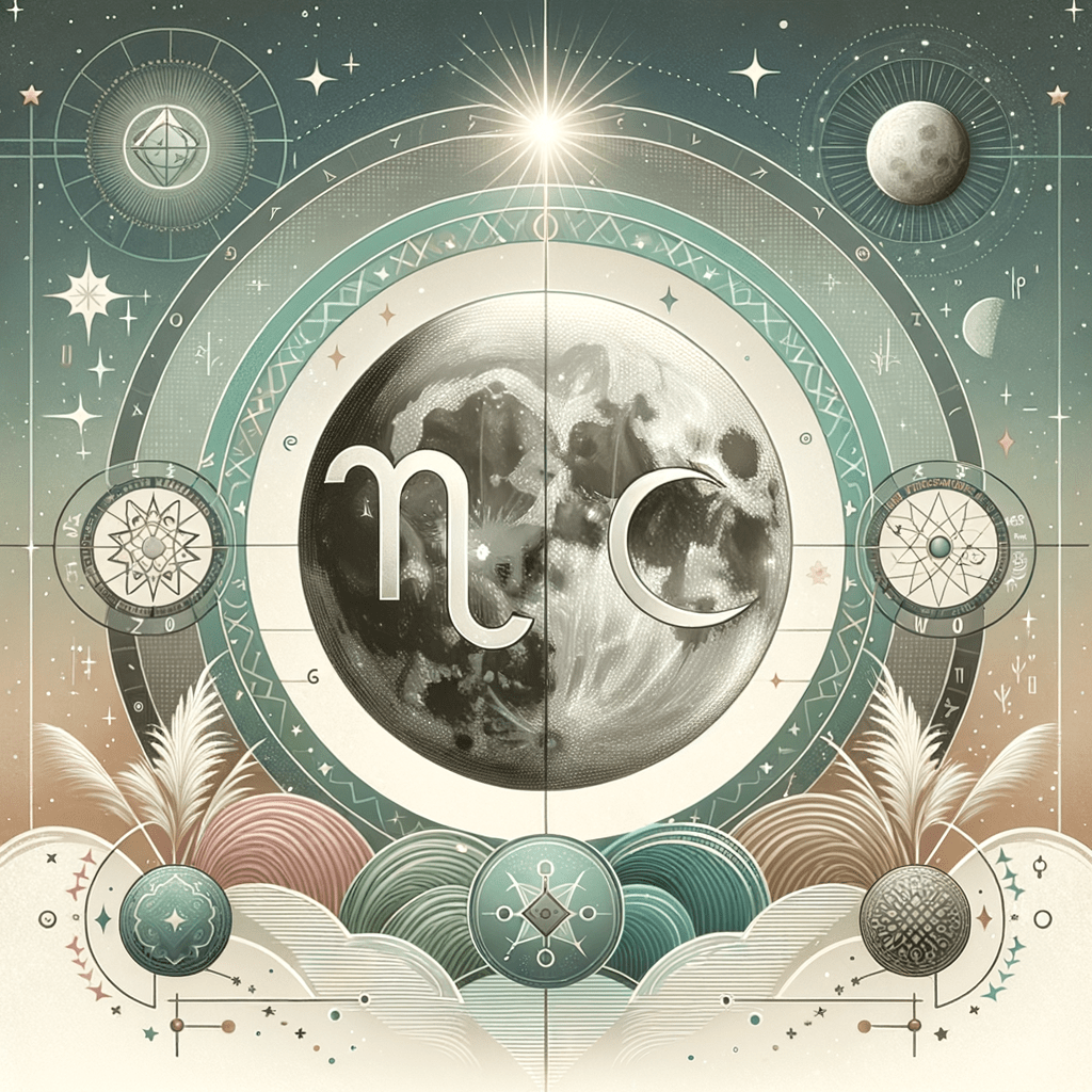 Moonlit graphic of Cancer and Virgo zodiac symbols connected by stars and a heart, symbolizing their compatibility.